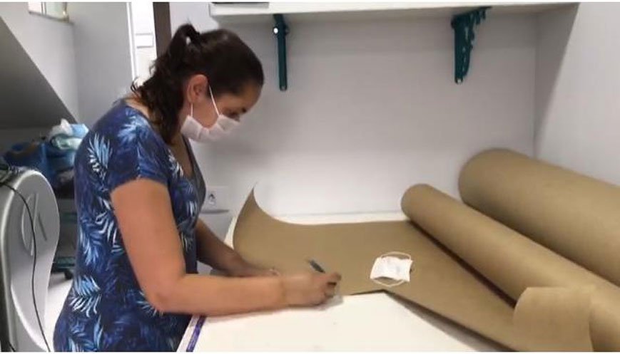 Fábricas de lingerie agora fazem máscaras contra o coronavírus - Fotos/Divulgação