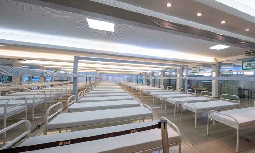 Hospital de campanha é inaugurado no Fiat Clube de Betim  - Leo Lara/divulgação