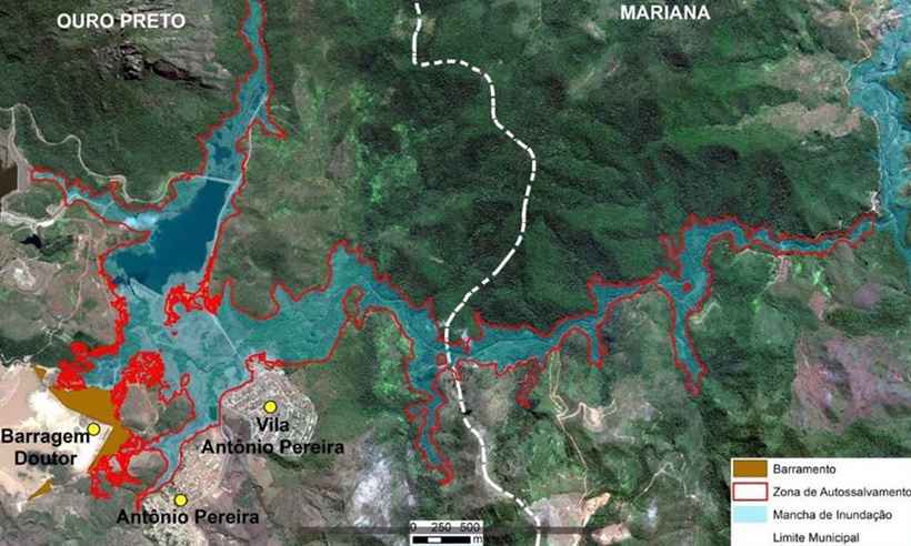 Defesa Civil vai retirar 61 famílias de área de barragem em Ouro Preto - Defesa Civil de Minas Gerais/Divulgação