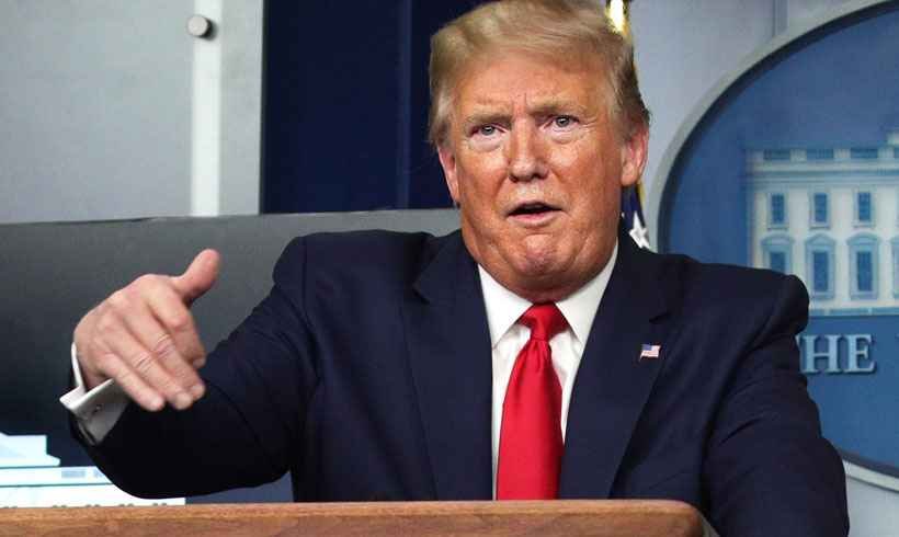 Trump anuncia 'suspensão temporária' de imigração para os Estados Unidos - ALEX WONG / GETTY IMAGES NORTH AMERICA / Getty Images via AFP