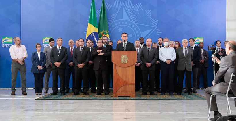 Bolsonaro diz que sugeriu a Moro sorteio para escolher o novo diretor da PF - Carolina Antunes/PR