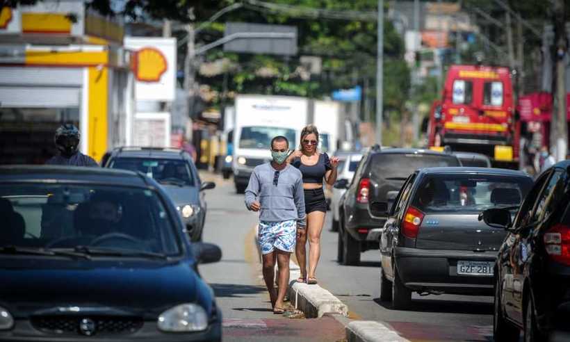 Lagoa Santa adere a máscaras, mas há desrespeito a outras normas sanitárias - Leandro Couri 