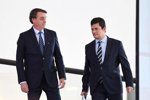 Bolsonaro chama Moro de 'Judas' e insinua que ex-ministro evitou investigação correta sobre caso da facada - Evaristo Sá/AFP