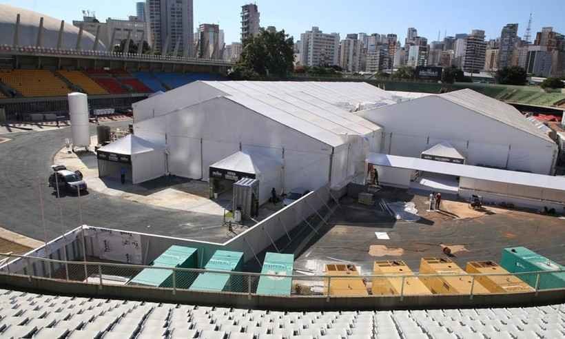 Hospital de campanha do Ibirapuera recebe 58 pacientes em 48 horas - Govesp/Divulgação