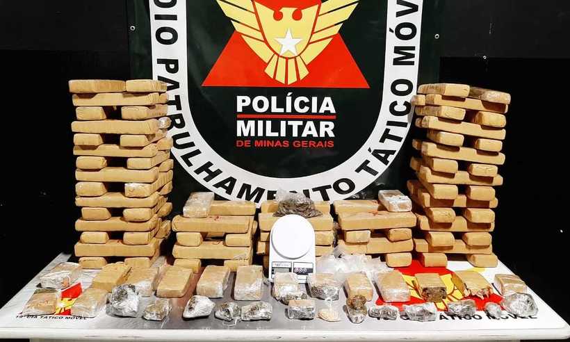 PM apreende 200 quilos de maconha em apartamento na Região Centro-Sul de BH - PMMG/ Divulgação