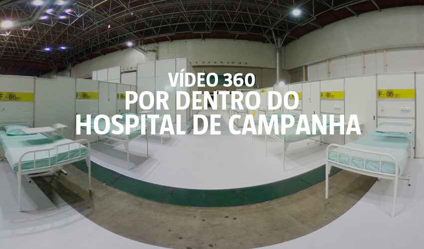 Vídeo 360: por dentro do Hospital de Campanha contra o coronavírus - Fred Bottrel/EM/D.A Press