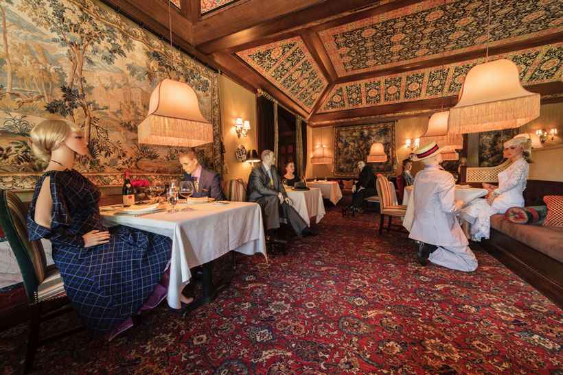 Restaurante põe manequins em mesas em meio a clientes - AFP PHOTO / THE INN AT LITTLE WASHINGTON 