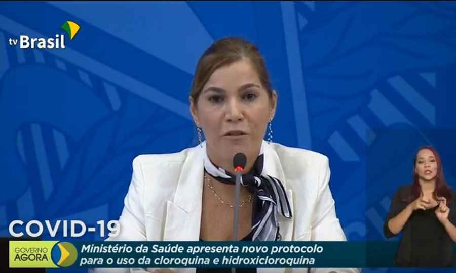 Secretária da Saúde diz que havia 'clamor' por orientação sobre cloroquina - Reprodução/TV Brasil