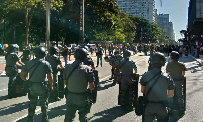 Tensão: manifestação termina em violência em São Paulo - Reprodução/Twitter