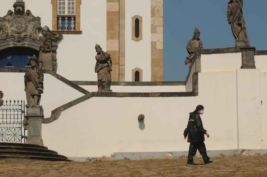 Congonhas enfrenta avanço da COVID-19 e crise intensa no turismo - Leandro Couri/EM/D.A Press