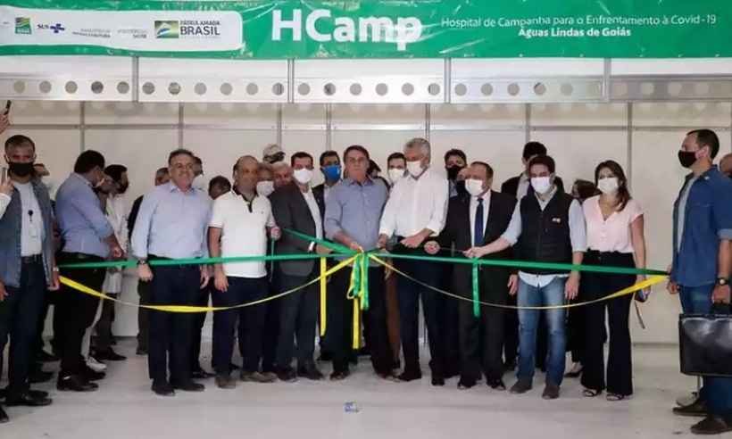 Evento com Bolsonaro atrasa funcionamento de hospital de campanha - Alan Santos/PR
