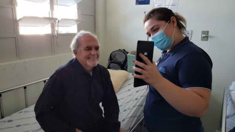 Coronavírus: videochamadas e mensagens aliviam isolamento na Santa Casa de BH - Santa Casa/Divulgação