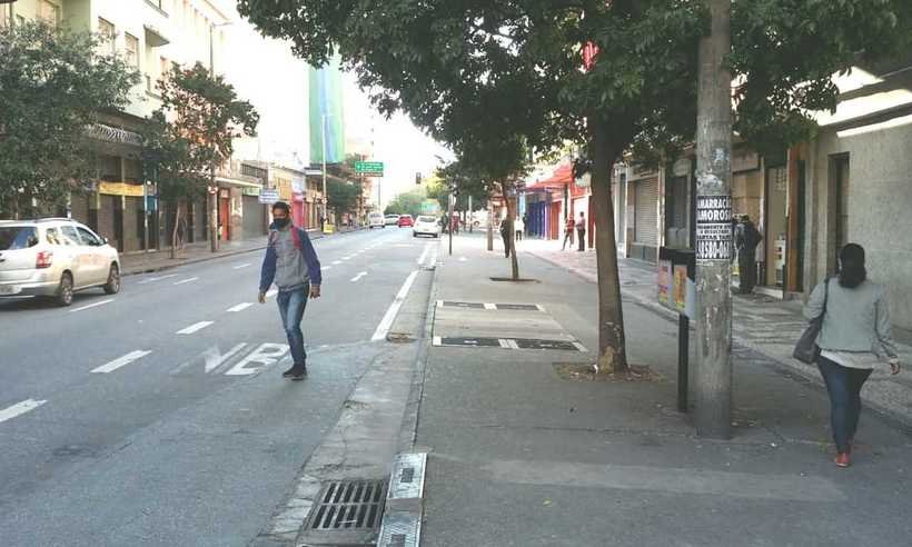 Segunda fase de reabertura do comércio causa baixo impacto no Centro de BH - Edesio Ferreira/EM/D. A. Press
