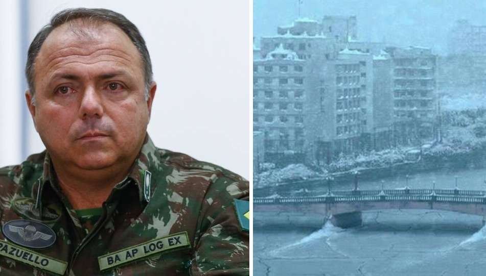 Pazuello 'liga' Nordeste e Norte do Brasil ao Hemisfério Norte e vira meme - Reprodução/Twitter