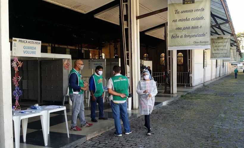 Conheça o espaço que vai atender diariamente 600 moradores de rua de BH durante a pandemia - Juarez Rodrigues/EM/D.A press