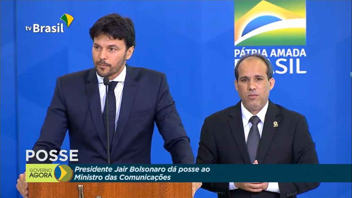 Fábio Faria agradece à Patrícia Abravanel por liberá-lo para 'servir ao país' - Reprodução/Tv Brasil
