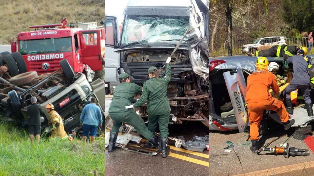 Ex-presidente da BHTrans defende fim do tráfego pesado em trecho 'assassino' da BR-356, em BH - Corpo de Bombeiros/Divulgação
