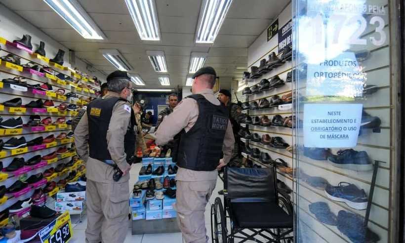 Assalto mobiliza polícia e fecha Avenida Afonso Pena; criminoso fugiu  - Leandro Couri/EM/D.A Press.