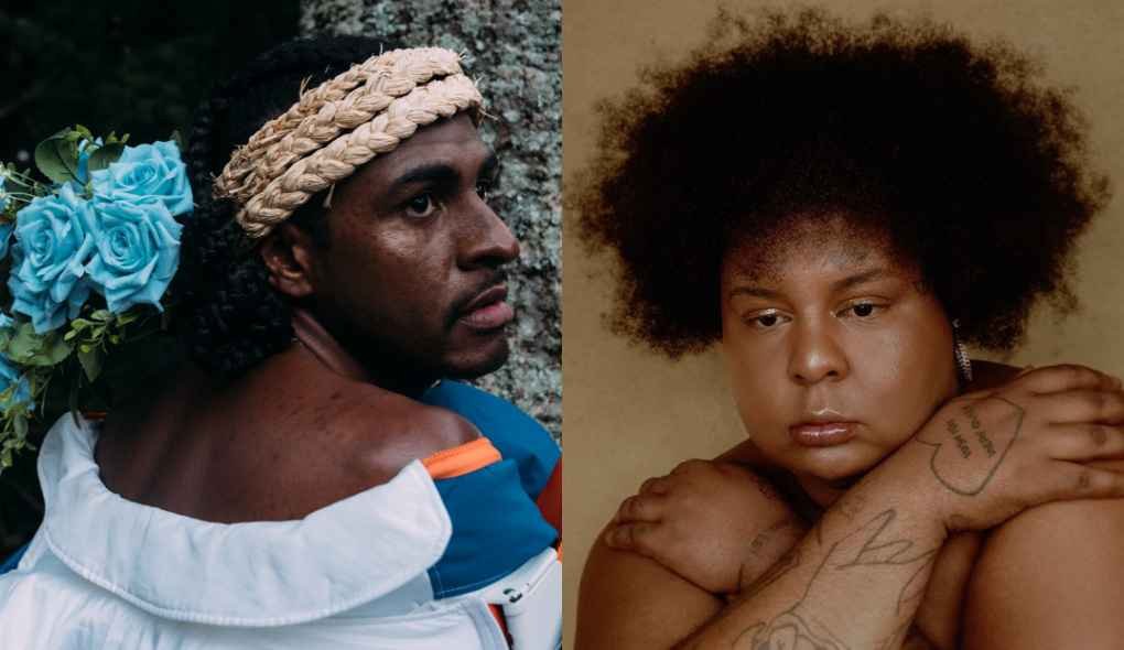 Além da música: Rico Dalasam e Jup do Bairro cantam afetos e lutas em EPs - Montagem EM/Larissa Zaidan/Felipa Damasco