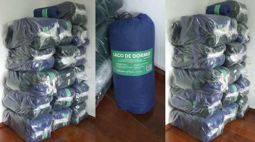 TJMG doa 161 sacos de dormir para quem vive nas ruas de Belo Horizonte - Foto: TJMG / Divulgação