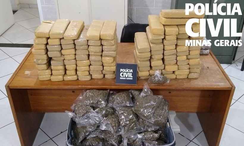 Preso em Juiz de Fora traficante que alimentava mercado de Muriaé - Polícia Civil/Divulgação