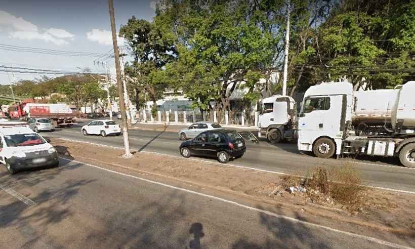 Pedestre morre atropelado por caminhão em Contagem  - Google Maps/Reprodução