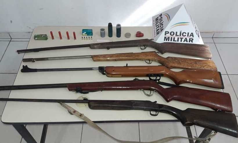Caçador e fornecedor de armas é preso em Caraí, Nordeste de Minas - Polícia Militar/Reprodução