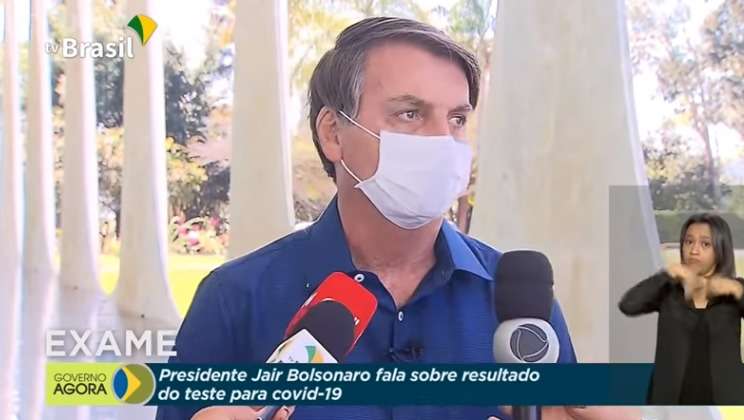 'O vírus é como uma chuva': veja o que disse Bolsonaro ao anunciar que está com COVID-19 - TV Brasil/Reprodução