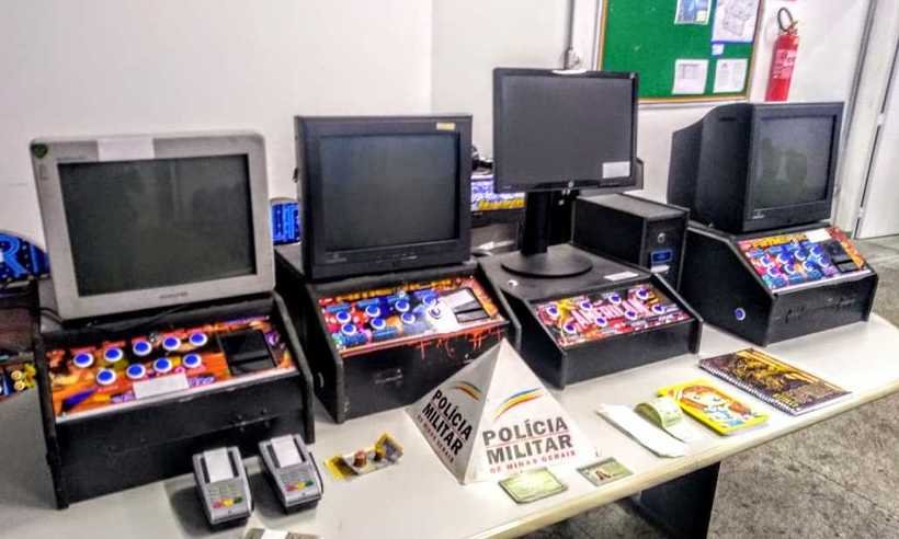 Flagrante em casa de jogos mostra sofisticação do jogo do bicho - PMMG/Divulgação