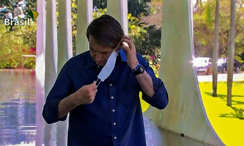 Bolsonaro expôs jornalistas a risco de infecção, avalia especialista - Reprodução/ TV Brasil