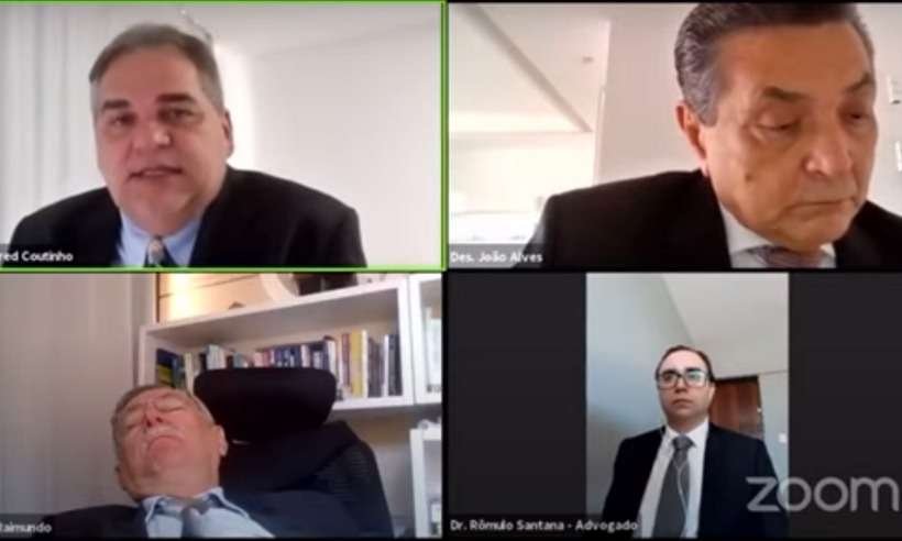 Procurador tira 'soneca' durante sessão do Tribunal de Justiça da Paraíba; veja o vídeo - Reprodução/TJPB