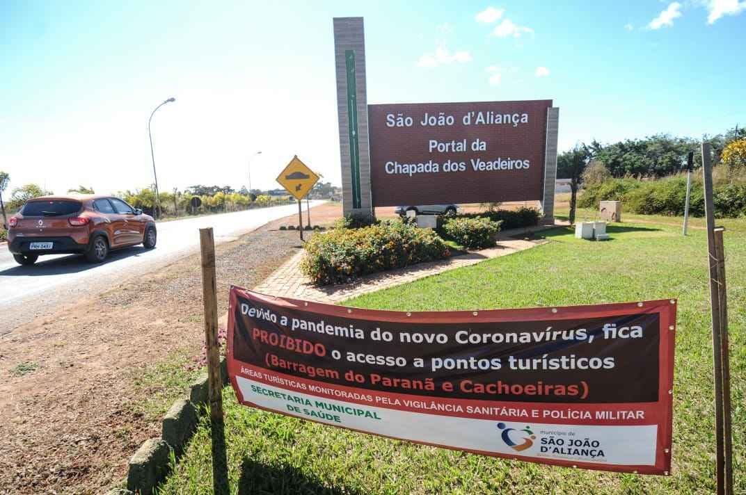 Turistas encontram restrições na Chapada dos Veadeiros, em Goiás - Leandro Couri/EM/D.A Press
