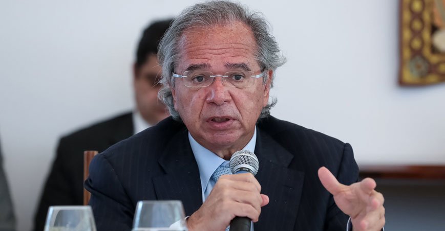 Paulo Guedes é escalado para mudar imagem do Brasil no exterior - MARCOS CORREA/PR