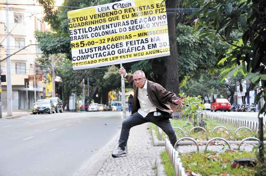 Forçado a ficar longe das ruas, Celton acha seu lugar na internet - Juarez Rodrigues/EM/D.A.Press
