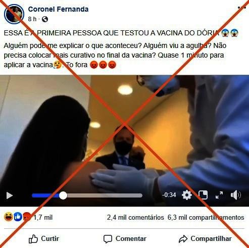 Checamos: Vídeo não mostra 'farsa' da vacina chinesa contra a COVID-19, mas simulação para registro de imagens