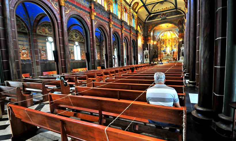 Igreja São José será a 1ª a retomar missas com fiéis no Centro de BH - Gladyston Rodrigues/EM/D.A Press