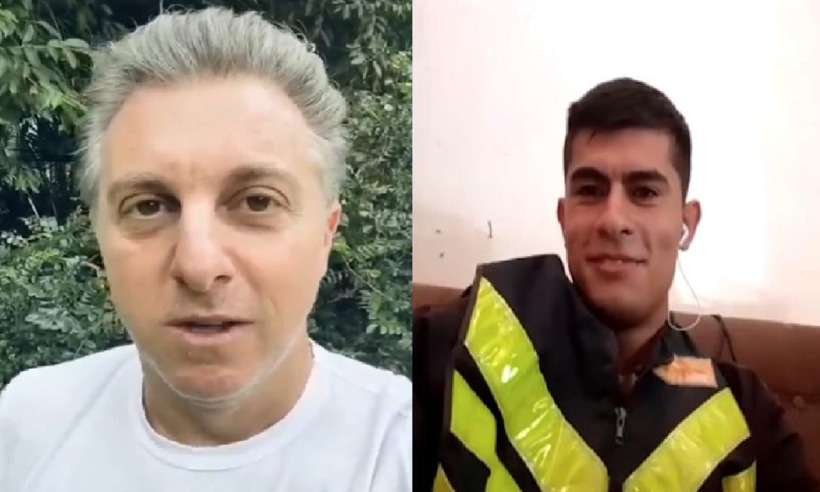 Luciano Huck promete moto nova para entregador que sofreu ataques racistas - Reprodução/ Redes sociais