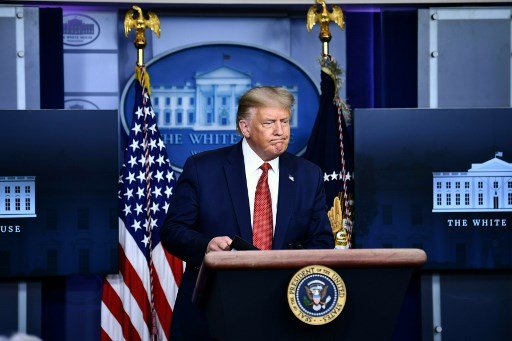 Tiro interrompe coletiva de Trump na Casa Branca - AFP