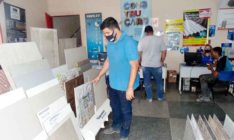 Pandemia esquenta vendas de materiais de construção em Minas - Fotos: Luiz Ribeiro/EM/D.A Press
