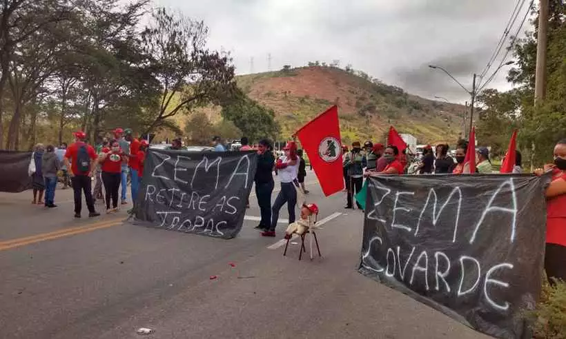 Quatro são presos nos tumultos de reintegração de fazenda em Campo do Meio - MST/Assentamento Oziel Alves Pereira/Divulgação