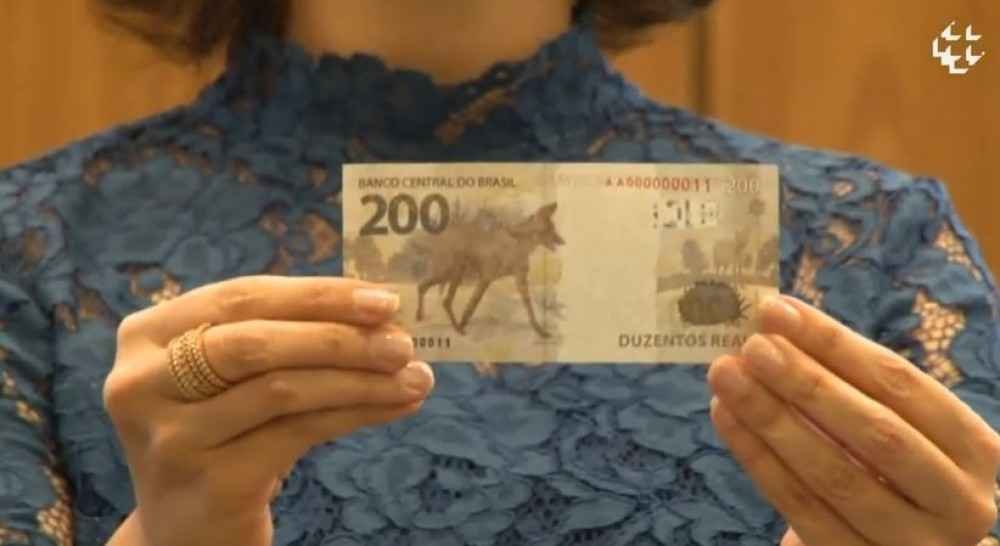 Banco Central divulga imagem da cédula de R$ 200, com lobo-guará - Reprodução