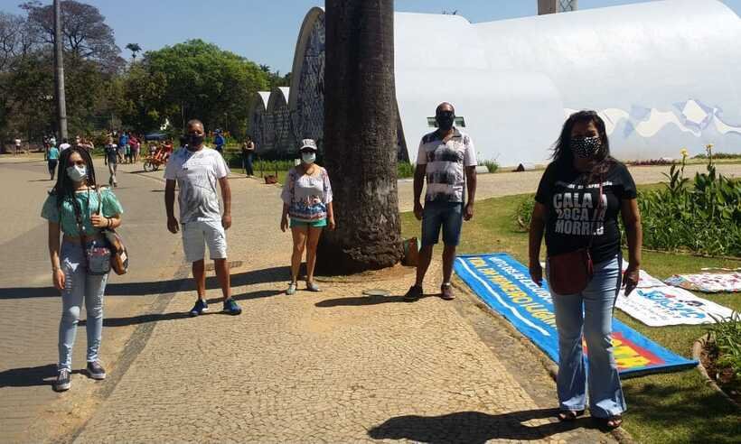 'Grito dos Excluídos' reúne poucos manifestantes em BH - Edésio Ferreira /EM/D.A Press