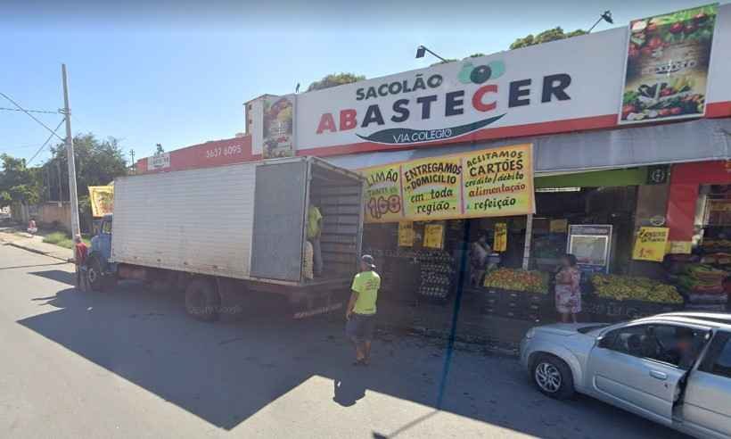 Dono da rede de sacolões Abastecer é morto a tiros em Santa Luzia - Reprodução/Google Street View