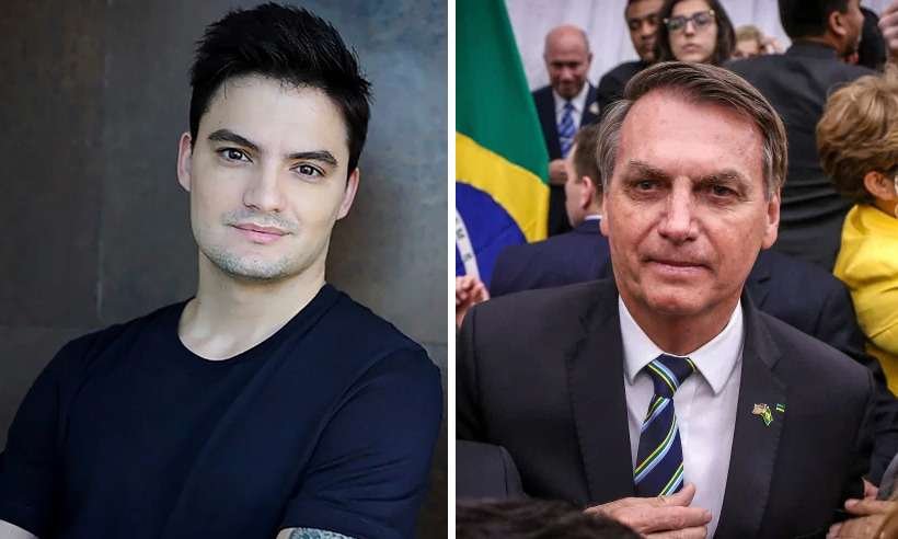 Felipe Neto e Jair Bolsonaro estão na lista dos 100 mais influentes do mundo da revista Time - Zak Bennett/AFP/Getty Images