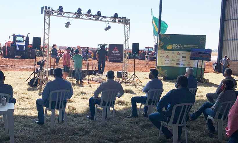 Em Capinópolis, Zema participa da Abertura Nacional do Plantio de Soja - Carlos Saad/Divulgação