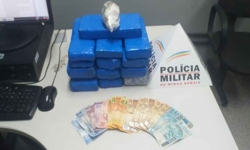 Prisões indicam aumento do tráfico de drogas no Centro de Belo Horizonte - PMMG/Divulgação