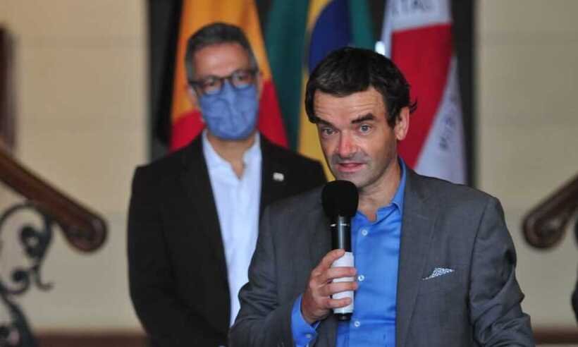 Com Zema e embaixador, ato simbólico no Palácio da Liberdade marca centenário da visita de reis belgas a BH - Gladyston Rodrigues/EM/D. A. Press