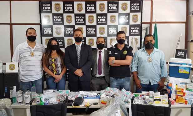 Esquema de roubo de material hospitalar é desvendado em Minas - PCMG/Divulgação