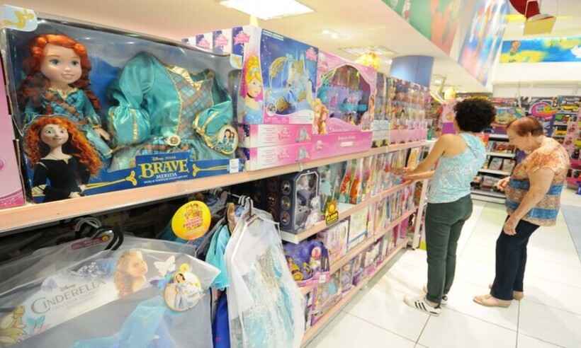 Vendas do varejo para o Dia das Crianças devem recuar 4,8% ante 2019, diz CNC - Marcos Vieira/EM/D.A Press