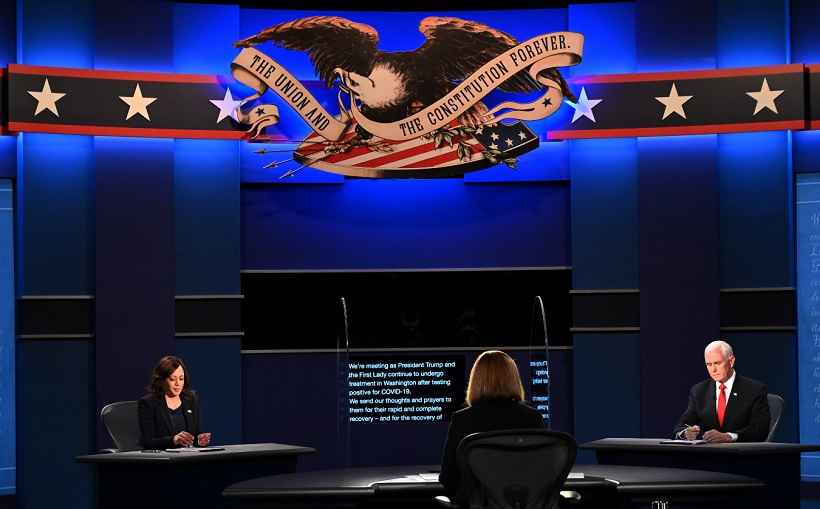 Debate dos vices nos EUA: Kamala Harris e Mike Pence avançam pouco nas propostas - Eric Baradat/AFP